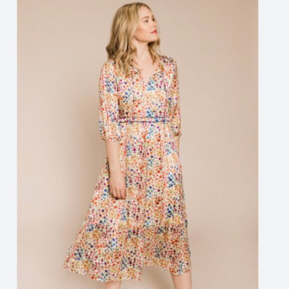 ba&sh Dresses & Skirts - NWT Anthropologie BA&SH Reese Midi Floral Dress Small Size 6 boho fall